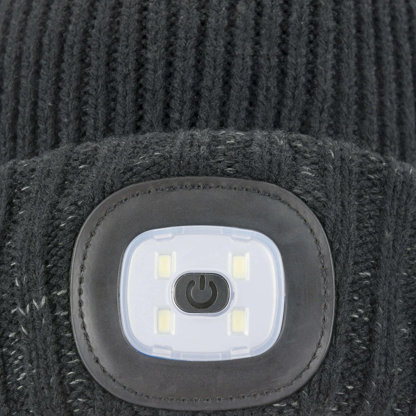 Waterproof Cold Weather Led Roll Cuff Beanie-Black L/XL