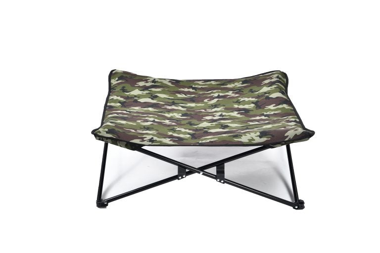 Inklap hondenbed Camo-groen