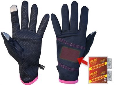 Heat Factory dames handschoen heated - Black(niet elektrisch)
