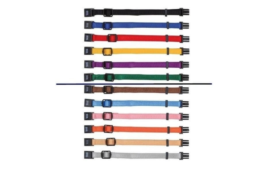 Puppyhalsbanden Mix 6 kleuren M/L 22-35cm-Lichte Kleuren